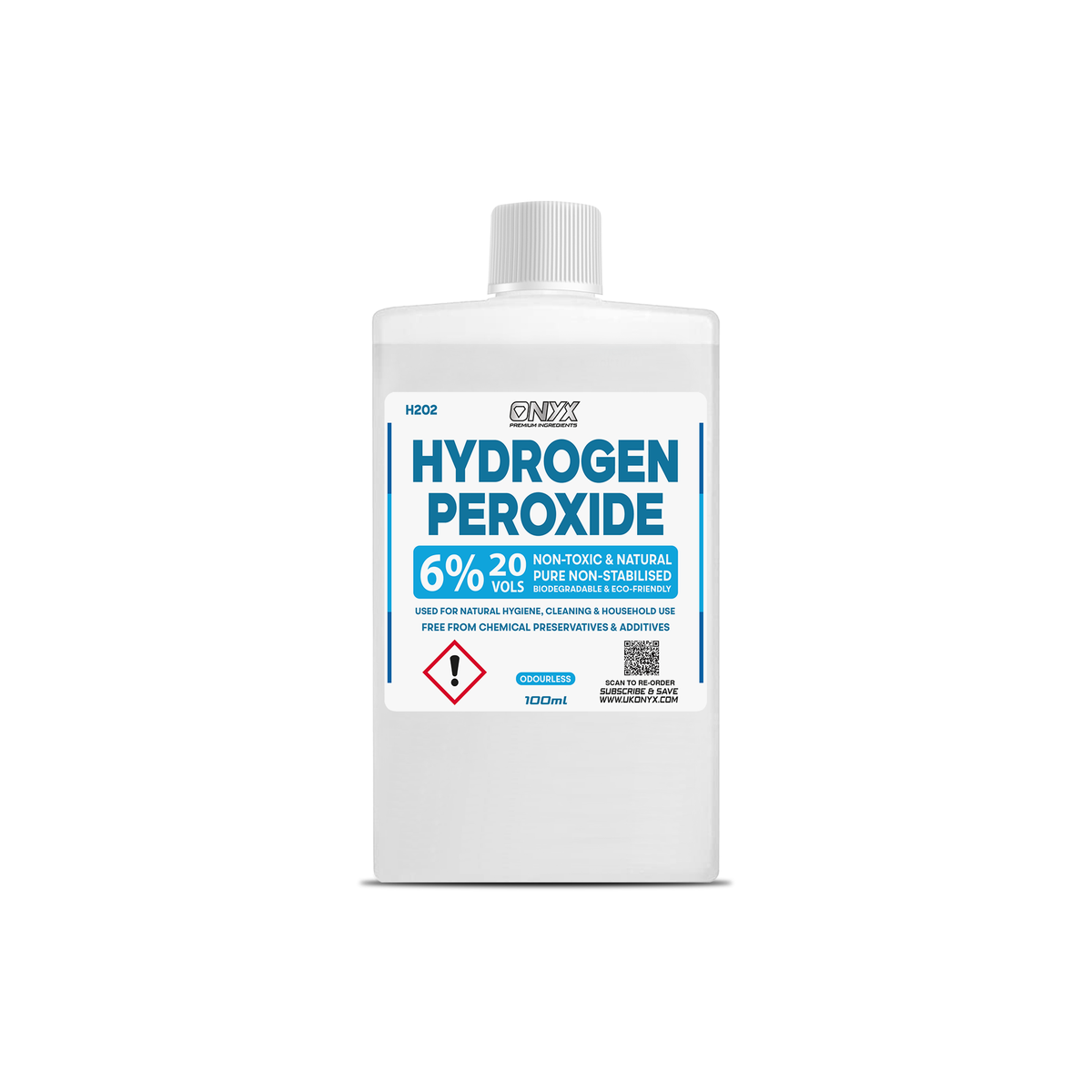 Hydrogen Peroxide Pure Food Grade 6%, 20 Vols. Non-Toxic Natural Disinfectant*