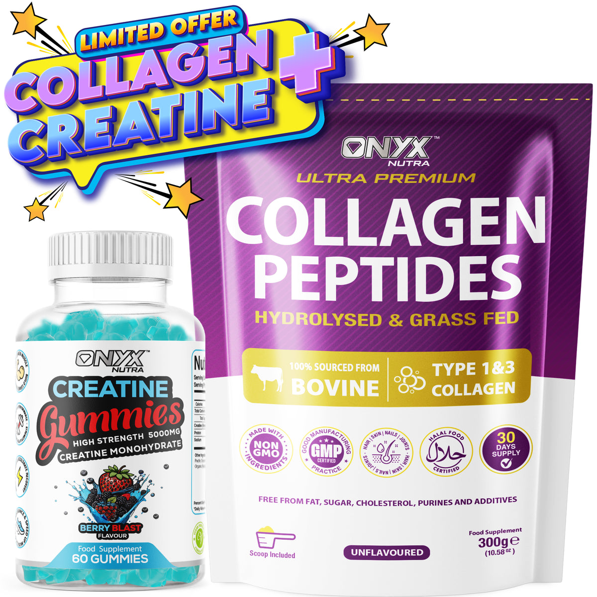 Creatine Gummies - Creatine Monohydrate 5000mg - 60 Gummies