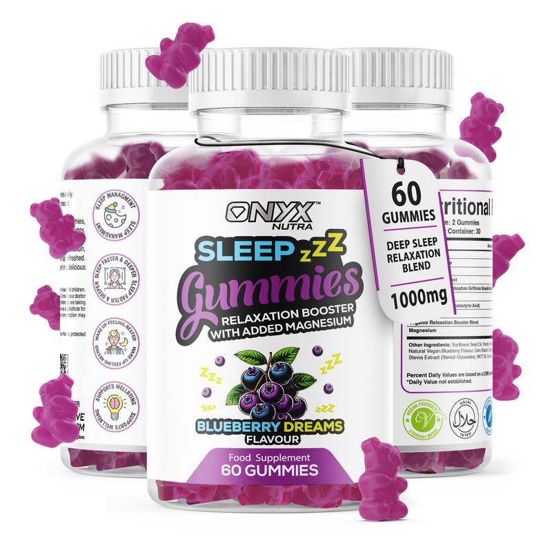 Night-Time Gummies with Magnesium, Night Time Support Supplement - Vegan & Halal