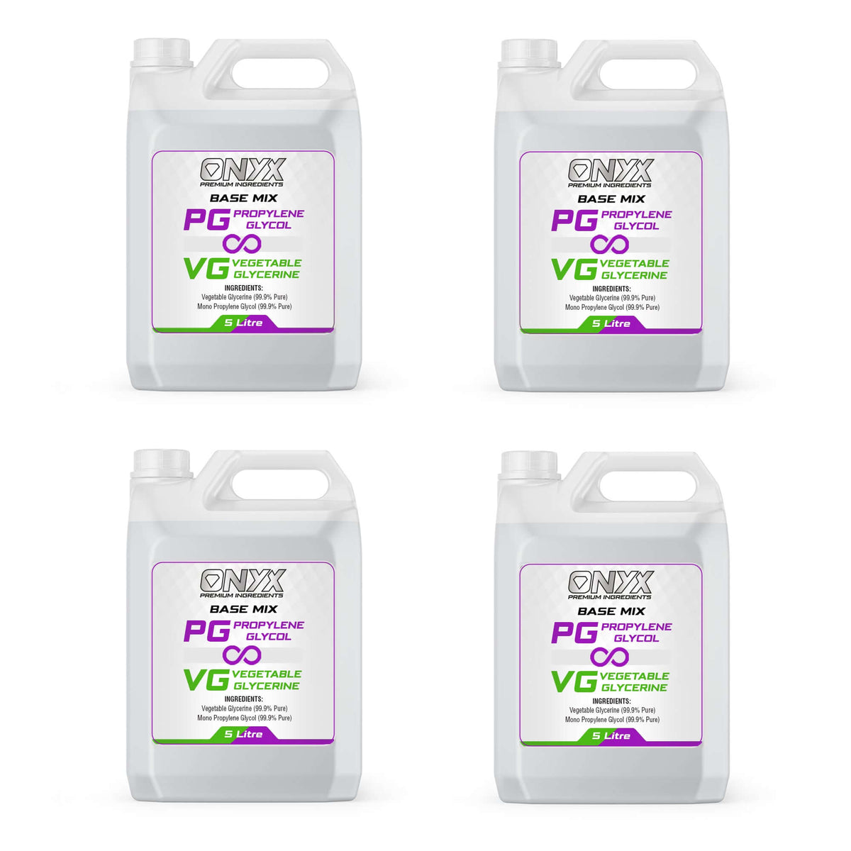 VG PG Base Mix Pre-Mixed Liquid Base - Vegetable Glycerine / Mono Propylene Glycol